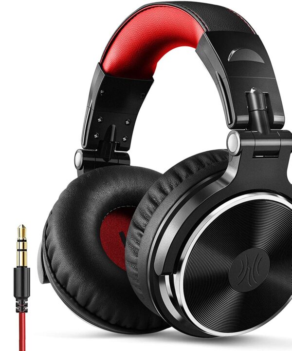 OneOdio Over Ear Headphone, Wired Bass Headsets with 50mm Driver, Foldable Lightweight